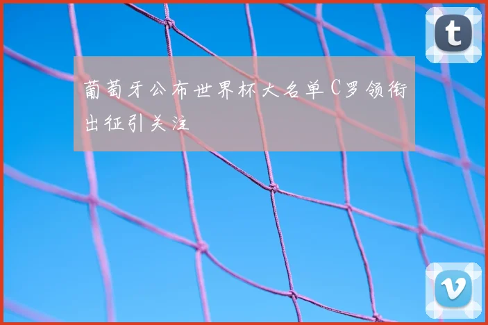 葡萄牙公布世界杯大名单 C罗领衔出征引关注